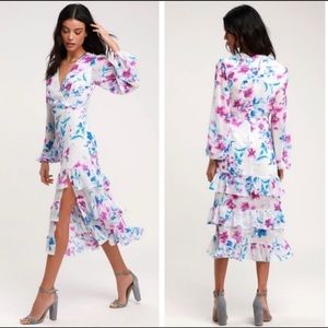 Lulus Sweet Sunday midi dress NWT